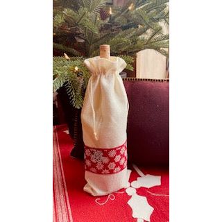 Paxe's Designs ~ Christmas Wine Bag ~ Snowflake