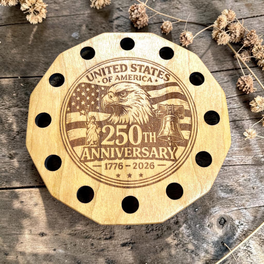 It's All About the Wood | Americana #1  12-sided Thread Keep