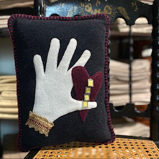 Paxe's Designs | Applique Finished Pillow - Heart, Hand, Love