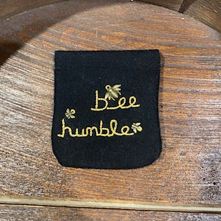 Paxe's Designs | Bee Humble Wool Change Purse