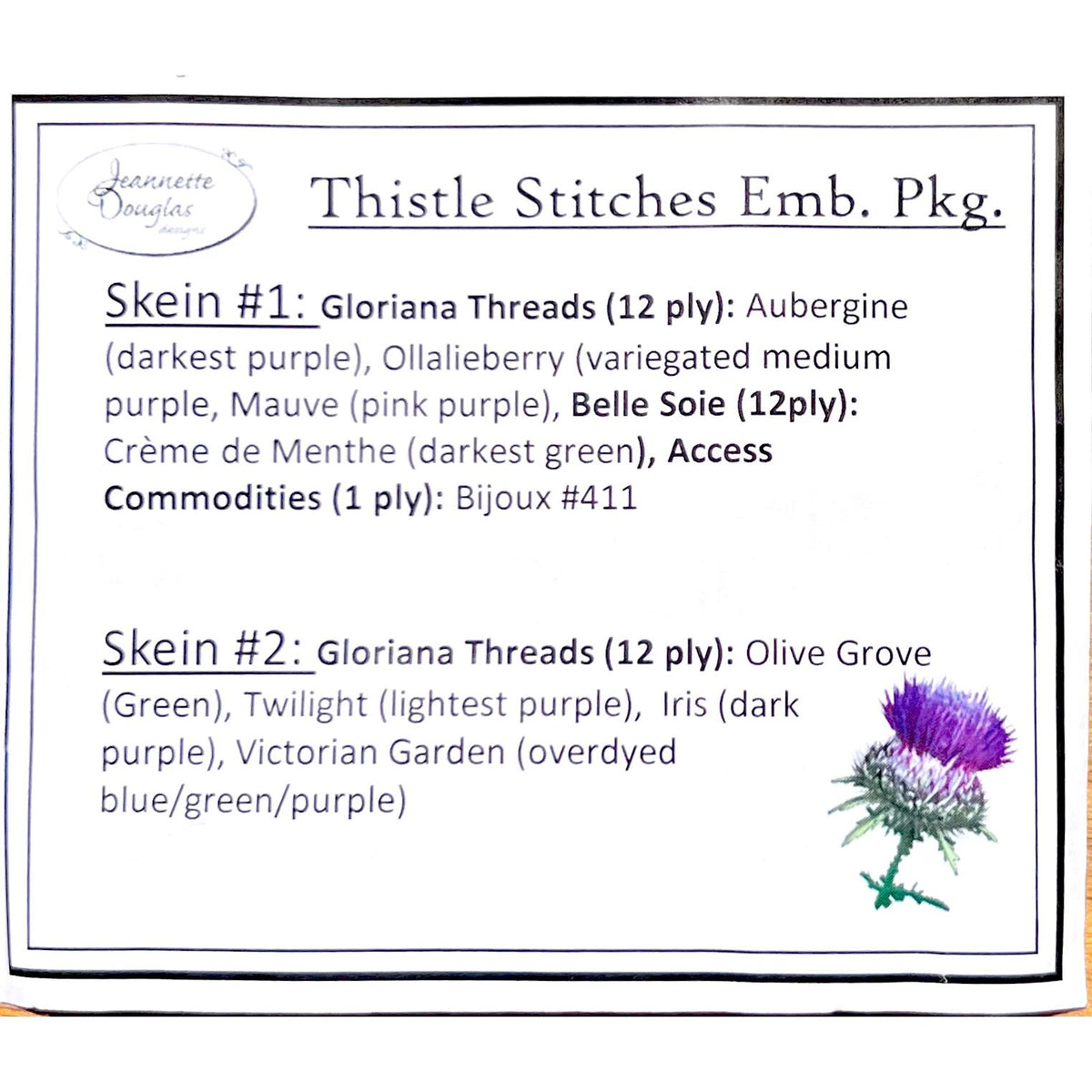 Jeannette Douglas Designs | Thistle Stitches Embellishment Package