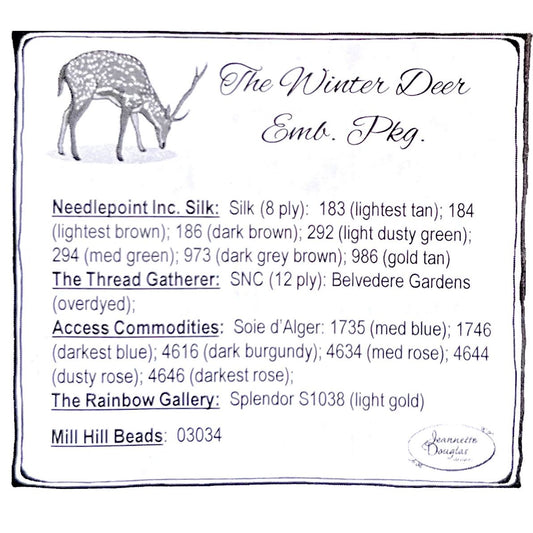 Jeannette Douglas Designs | The Winter Deer Embellishment Package