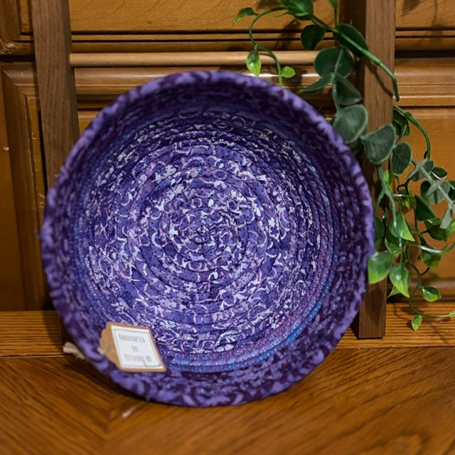 Hand-Crafted Fabric Covered Rope Bowl X-LG