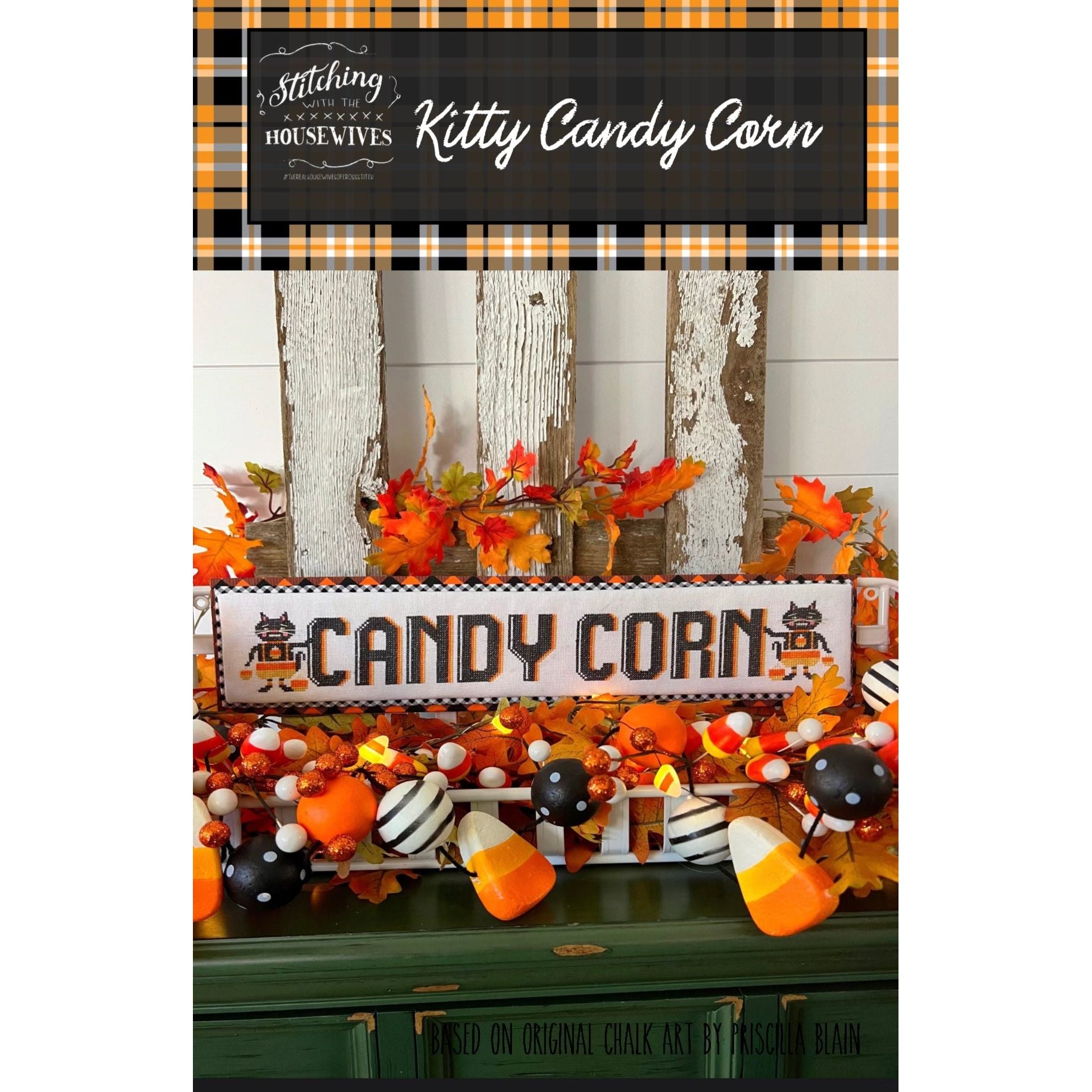 Stitching Housewives | Kitty Candy Corn – Hobby House Needleworks