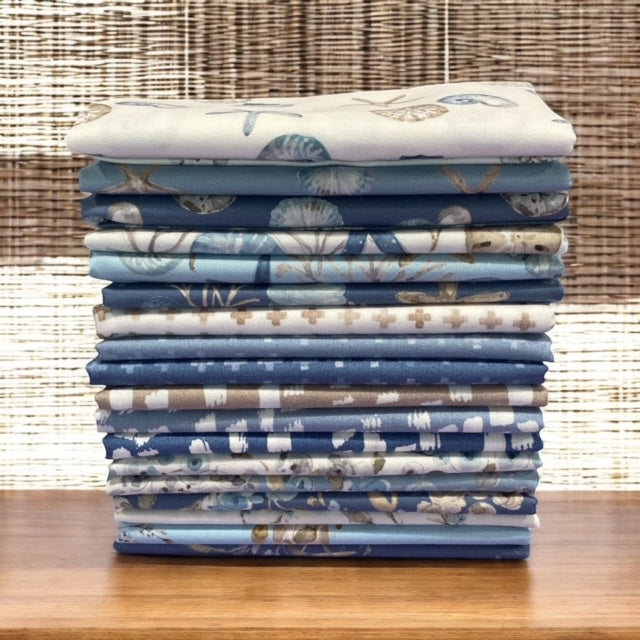 Blue Escape Coastal ~ Fat Quarter Bundle FQ-14510-40