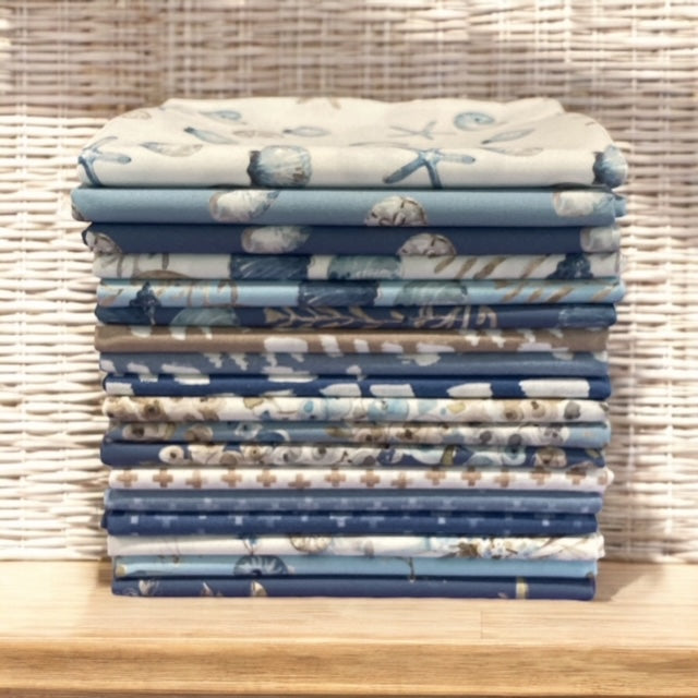 Blue Escape Coastal ~ Half Yard Bundle HY-14510-40