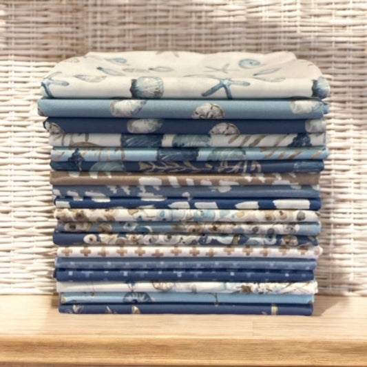 Blue Escape Coastal ~ Half Yard Bundle HY-14510-40