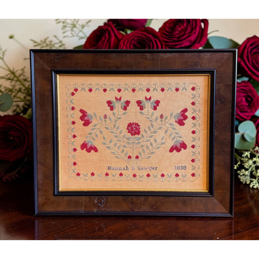 Hobby House Press | Hannah S Sawyer 1838 Reproduction Sampler