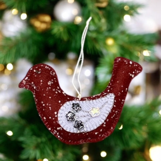 Paxe's Designs ~ Christmas Bird Ornament