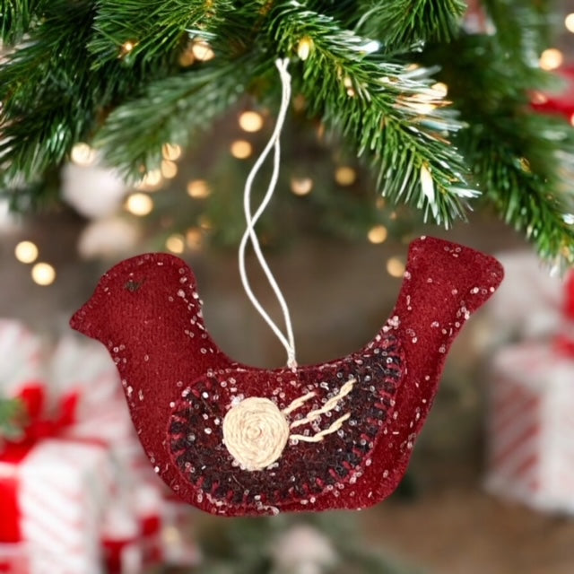 Paxe's Designs ~ Christmas Bird Ornament