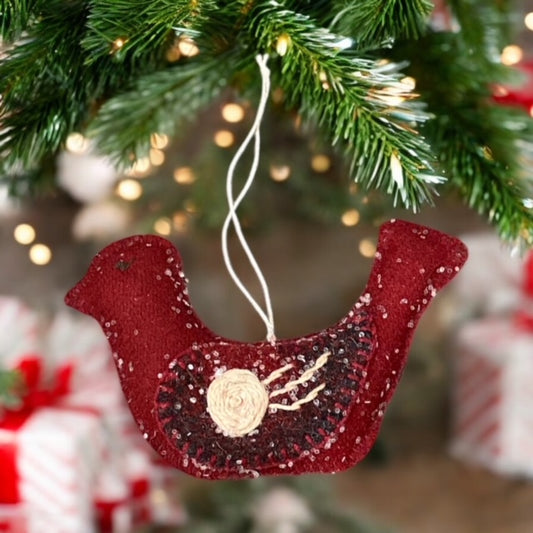 Paxe's Designs ~ Christmas Bird Ornament