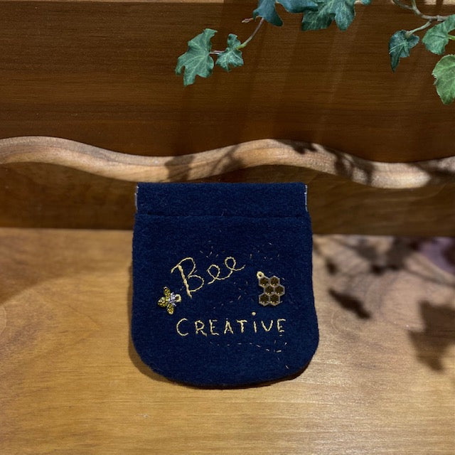 Paxe's Designs | Bee Creative Wool Change Purse