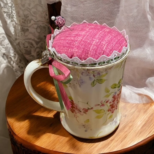 Paxe's Designs | #36 Vintage Teacup Pincushion