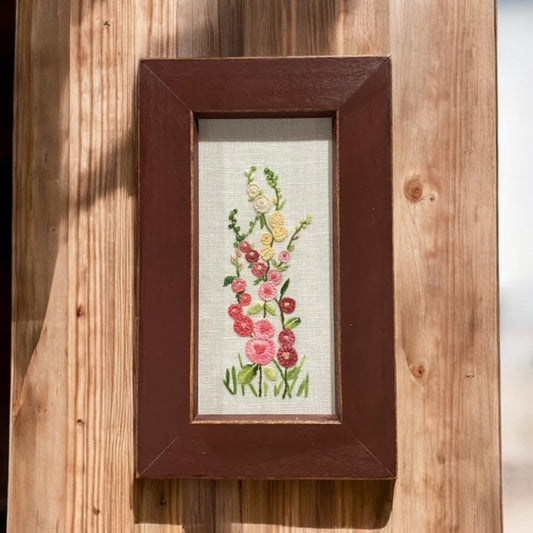 Paxe's Designs ~ Hand Embroidered Flower in a Frame