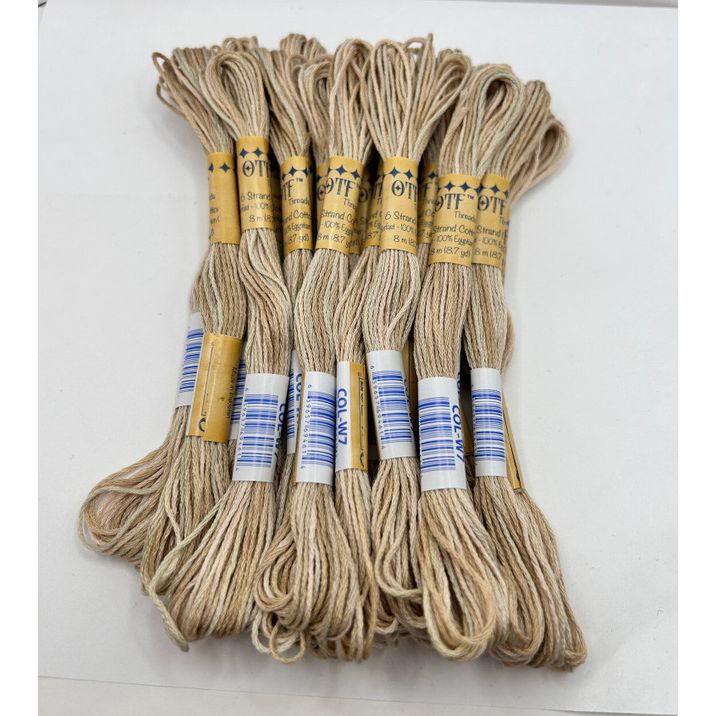 Old Tattered Flag 6 Strand ~ Farmhouse White