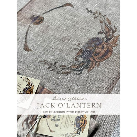 Primitive Hare ~ 30 ct. Jack O'Lantern Linen