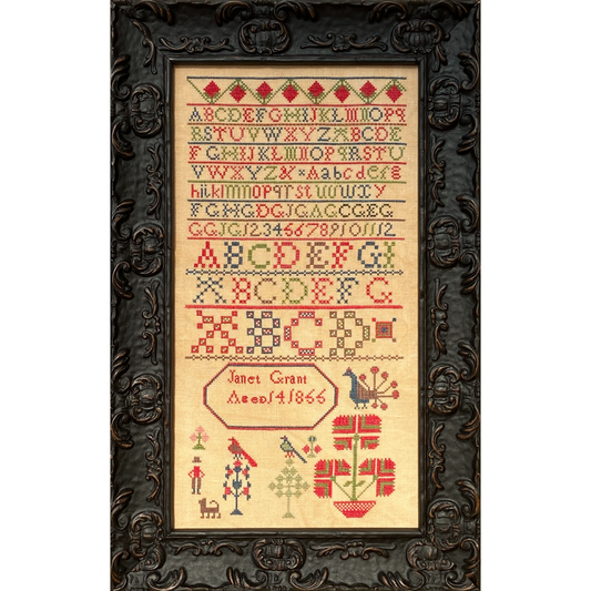 Just Stitching Along | Janet Grant 1855 Reproduction Sampler
