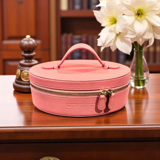 WinterBury Salmon Leather Needlework Travel Case