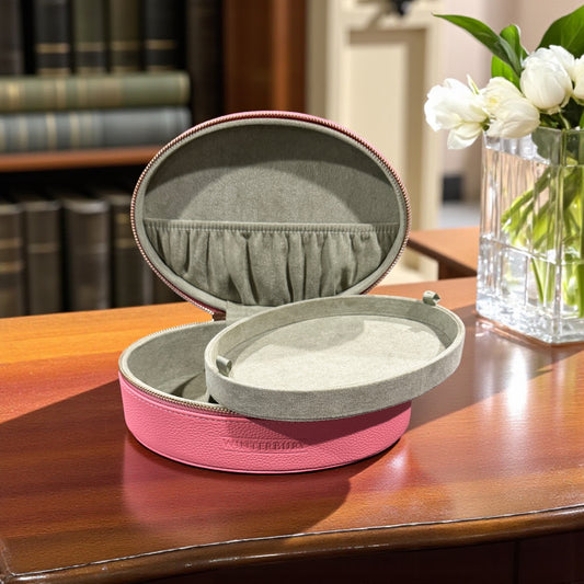 WinterBury Salmon Leather Needlework Travel Case