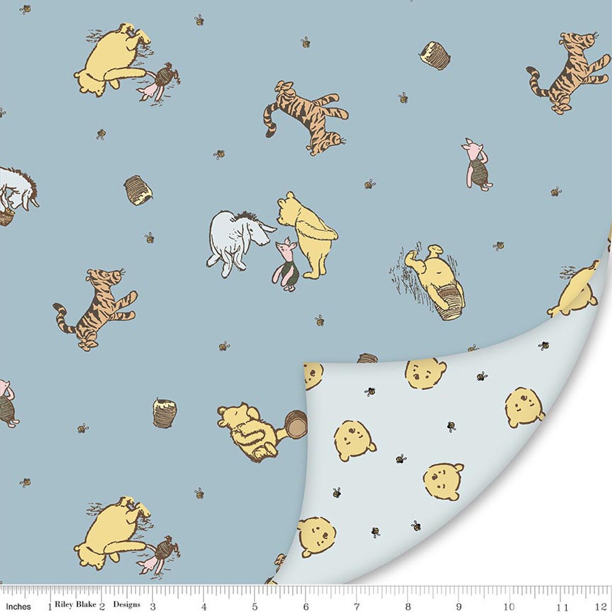 Double Lush Velvet ~ Winnie-the-Pooh Baby Blue ~ LV18955