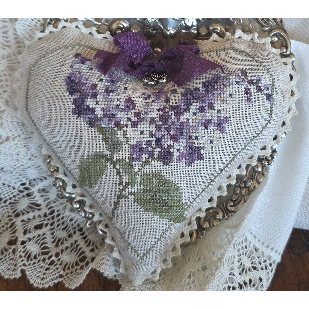 Samplers Not Forgotten | Lilac Heart Kit MARKET 2026