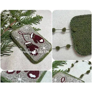 Three Sheep Studio ~ "Mittens" Punch Needle Pattern #PN631