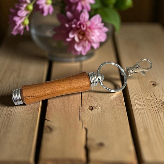 Hand-Turned Wood Needle Case