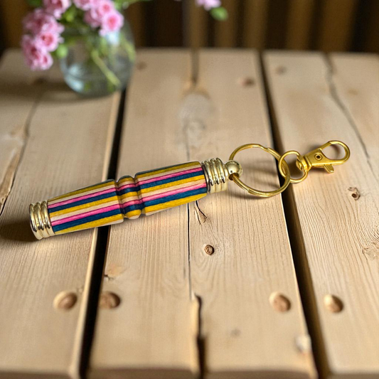 Hand-Turned Wood Needle Case