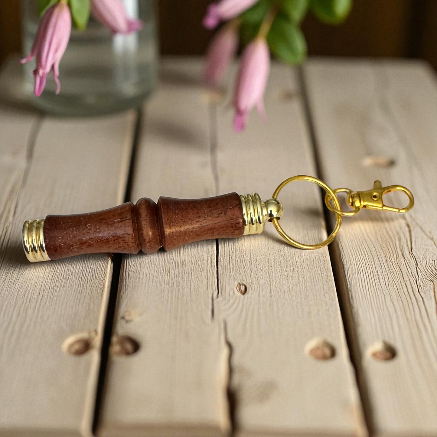 Hand-Turned Wood Needle Case