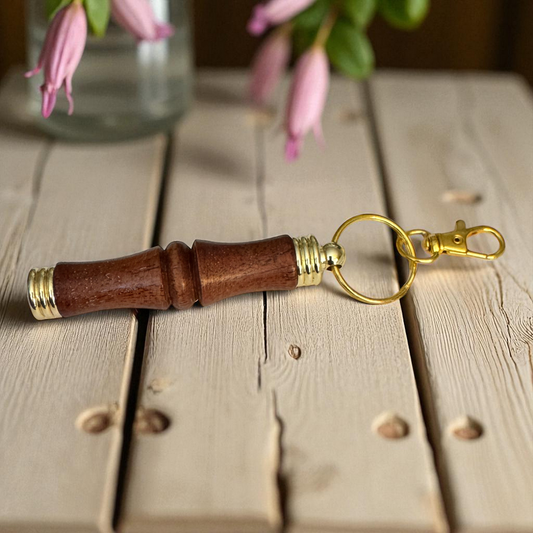 Hand-Turned Wood Needle Case