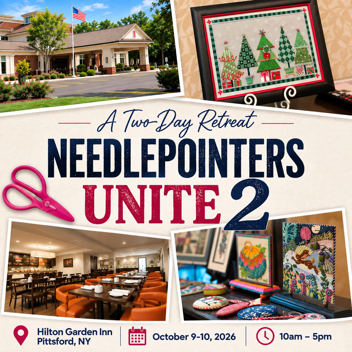 Two-Day Retreat - Needlepointers Unite 2 | October 9-10, 2026