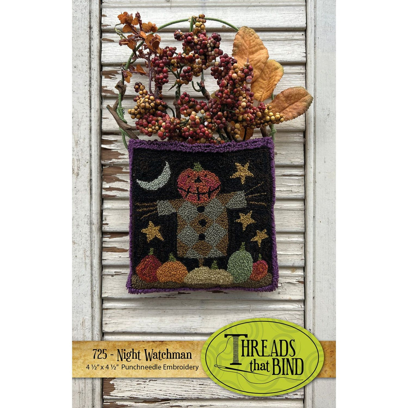 Threads That Bind ~ Night Watchman Punch Needle Pattern
