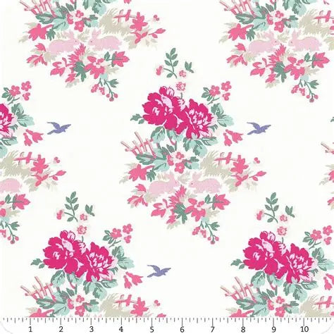 Amelie ~ TW20 Pink ~ One Yard