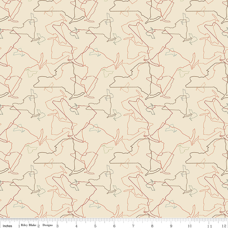 I Love New York ~ Outline ~ C16072 Cream