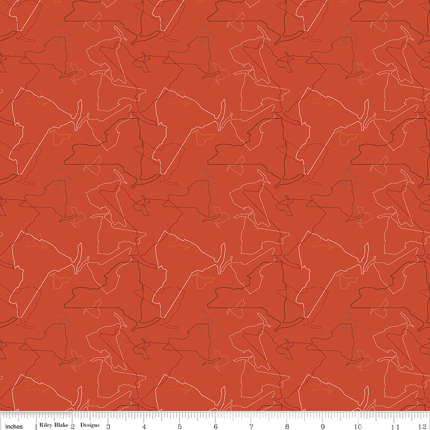 I Love New York ~ Outline ~ C16072 Red
