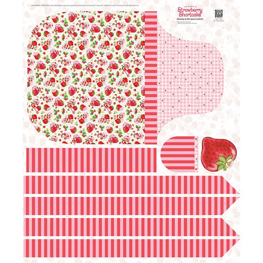The World of Strawberry Shortcake Adult Apron Panel P18568-PANEL