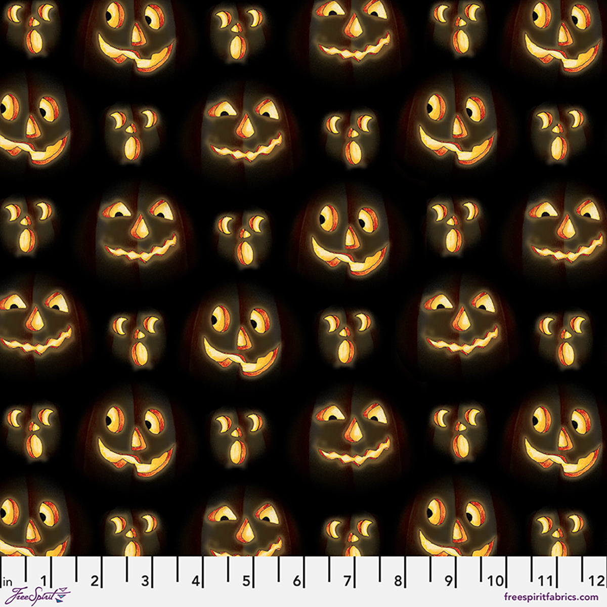 Moonlit Mischief ~ Pumpkin Glow ~ PWMY048.BLACK