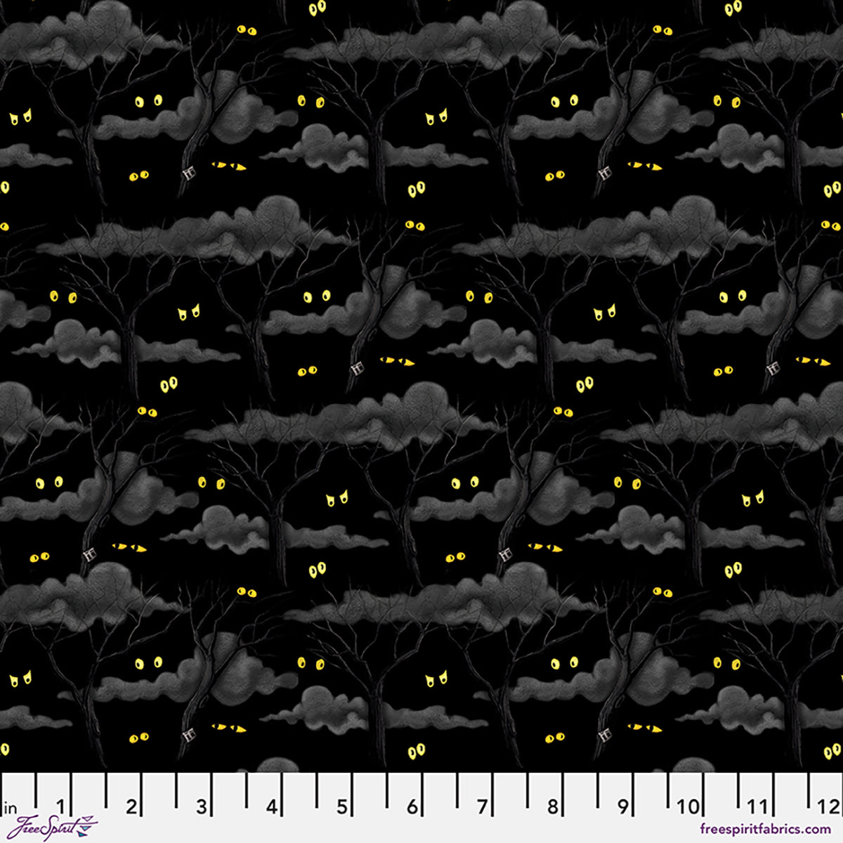 Moonlit Mischief ~ Eerie Night Forest ~ PWMY049.BLACK