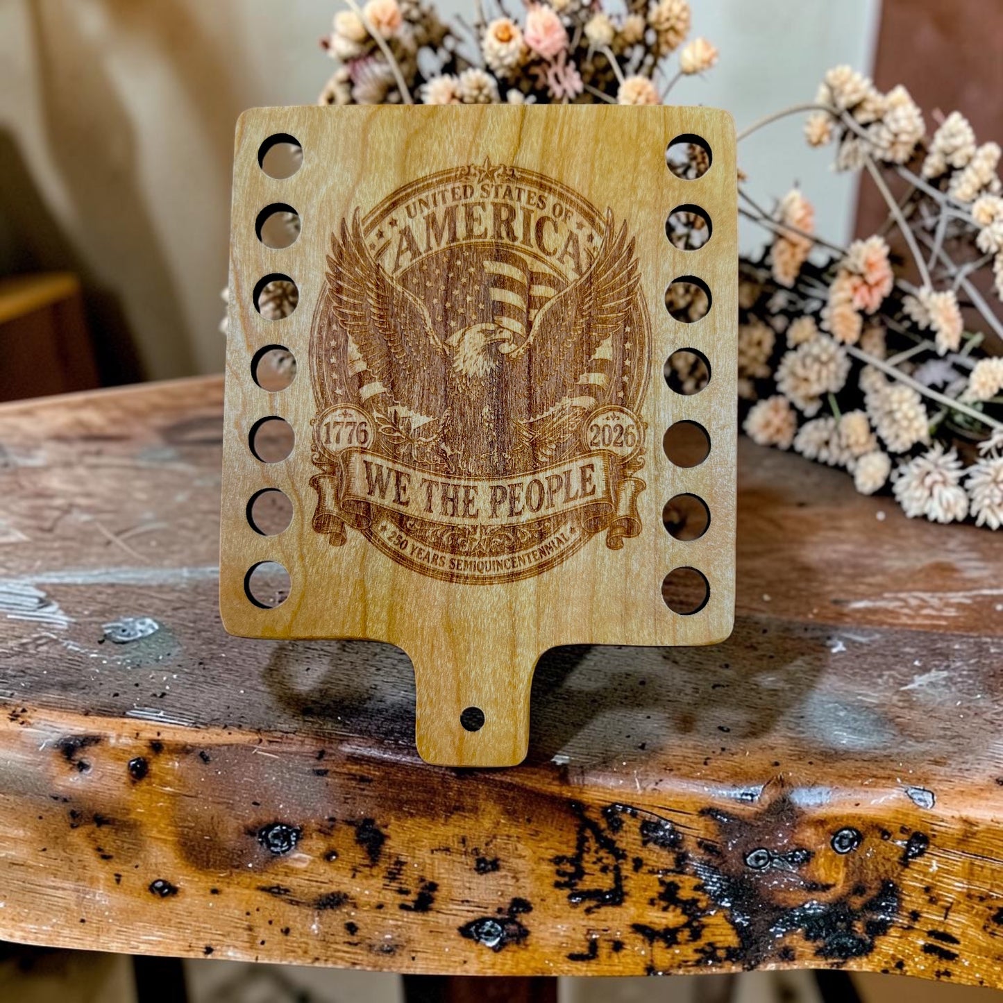 It's All About the Wood | Americana 3 Paddle Thread Keep