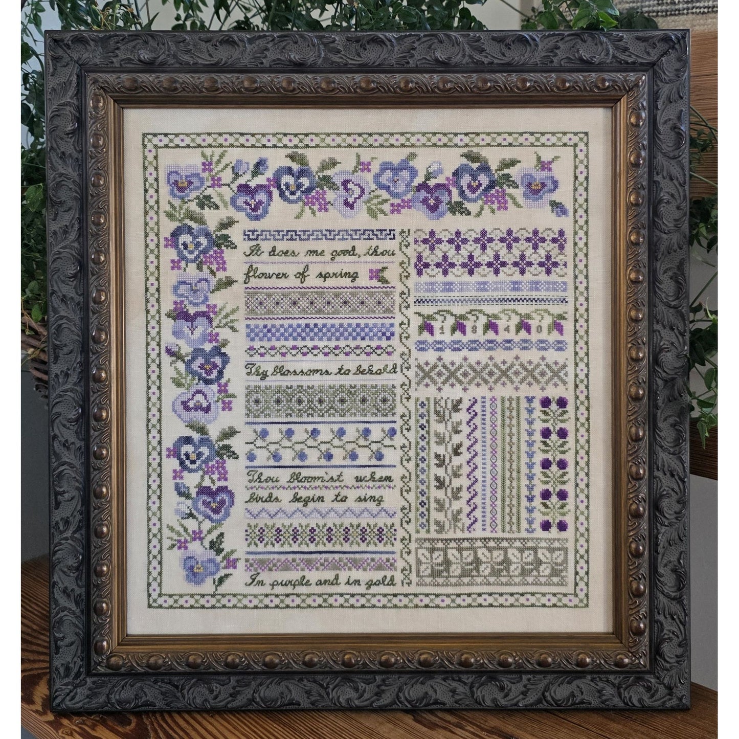 Samplers Not Forgotten | Pansy Garden Sampler Chart MARKET 2026
