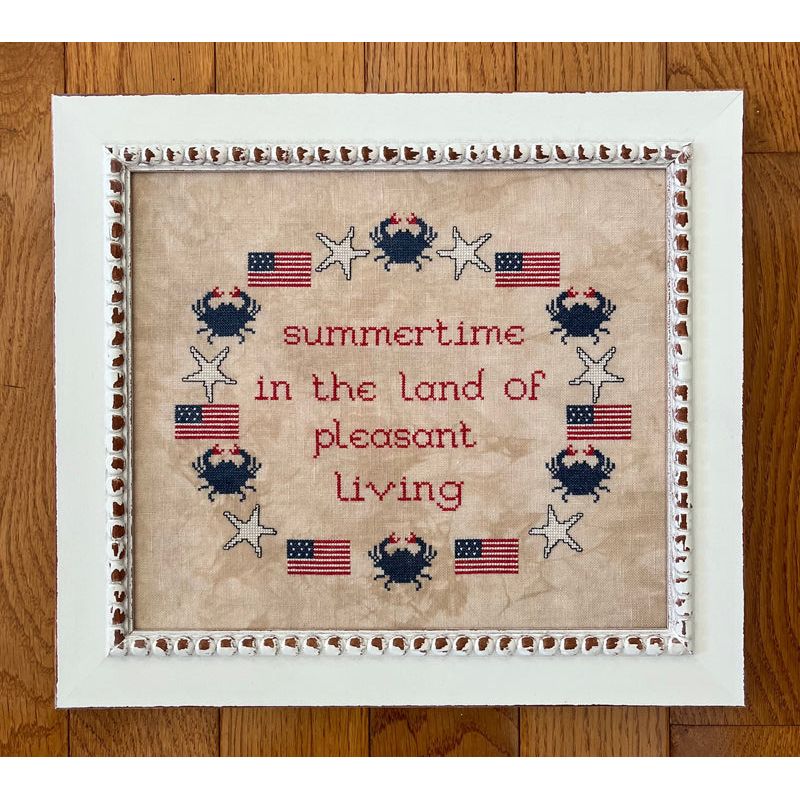 Samplers Revisited | Patriotic Wreath NM25