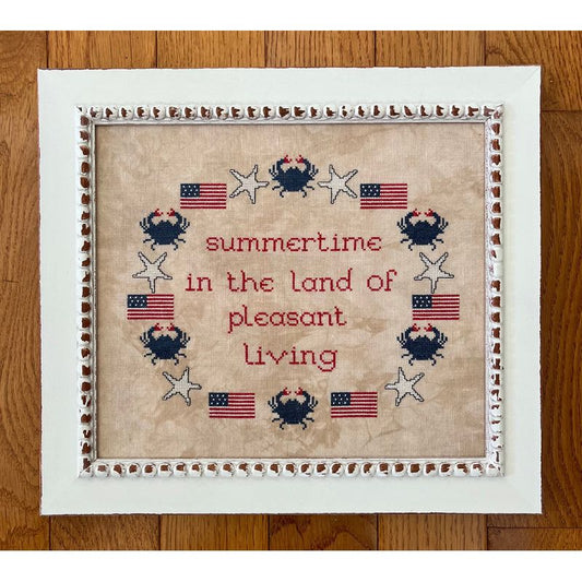 Samplers Revisited | Patriotic Wreath NM25