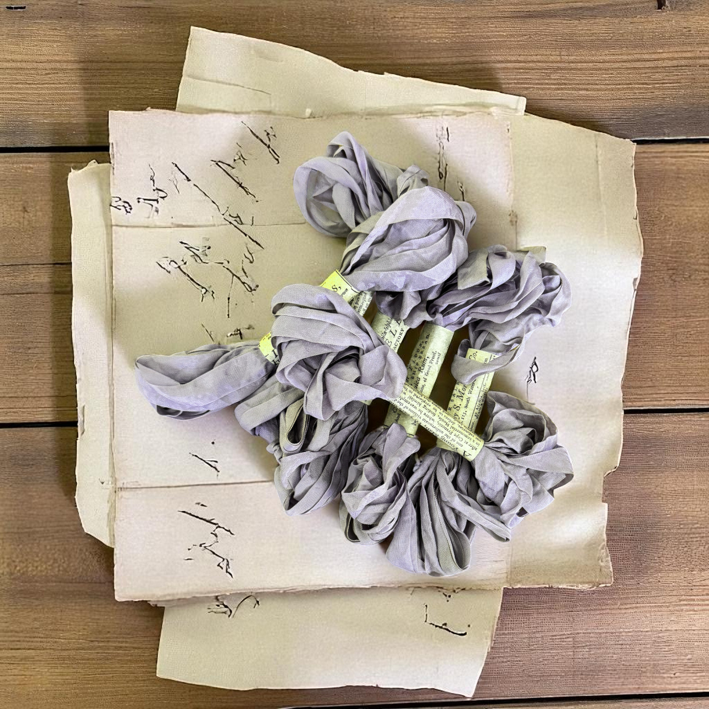 Monahan Papers | Aged Ribbon - Periwinkle