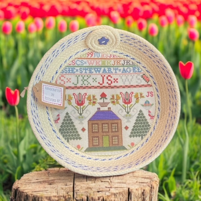 Hand-Crafted Fabric Rope Bowl | Hands Across the Sea Samplers - Large