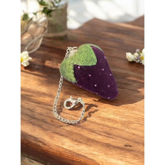 Paxe's Designs ~ Mini Strawberry Scissor Fob