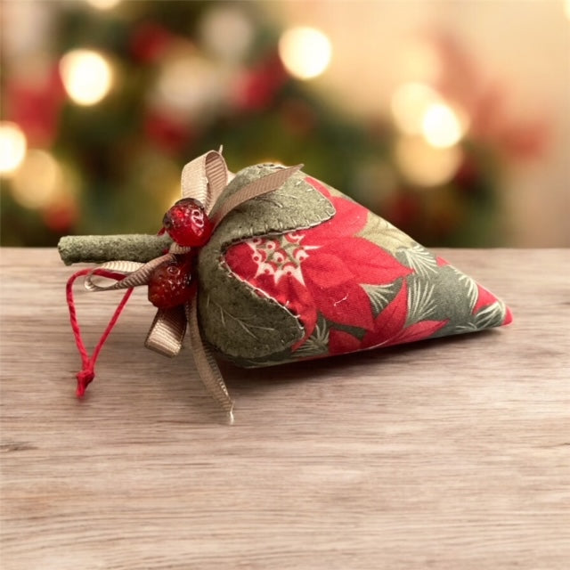 Paxe's Designs ~ Christmas Strawberry Pincushion