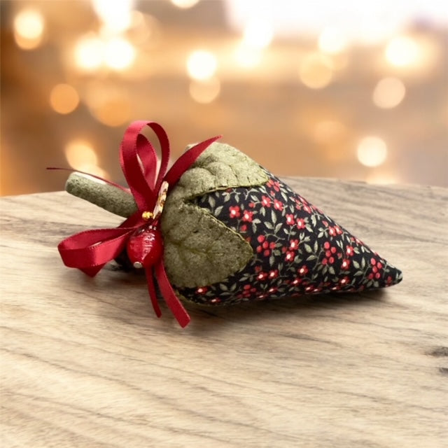 Paxe's Designs ~ Christmas Strawberry Pincushion
