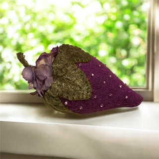 Paxe's Designs ~ Purple Wool Strawberry