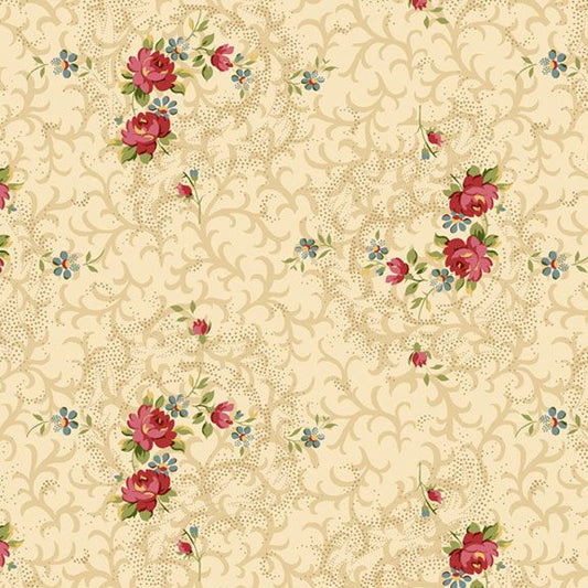Timeless Stitches ~ Roses ~ R602009D CREAM
