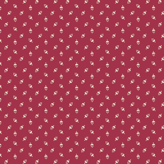 Timeless Stitches ~ Flower Buds ~ R602019D RED